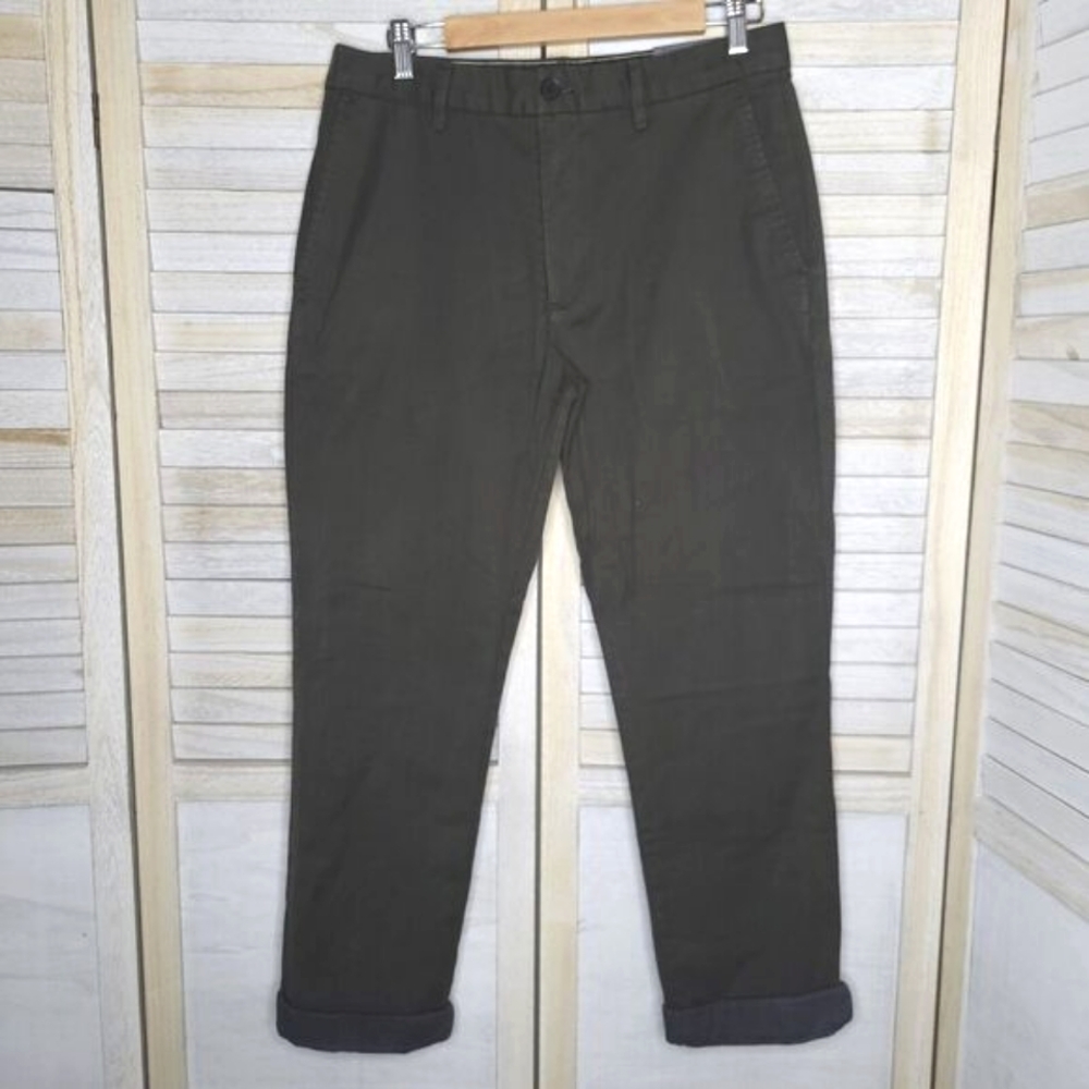 NWT Banana Republic Stretch Chino Pants Men's Straight Fit Slim Green 31x30 31